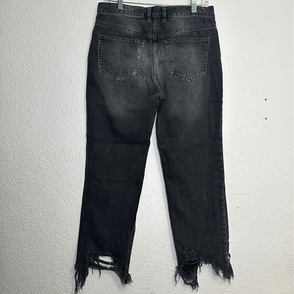 Free People We The Free Womens Size 29 Mid Rise Button Fly Fringe Denim Jeans - Picture 2 of 13